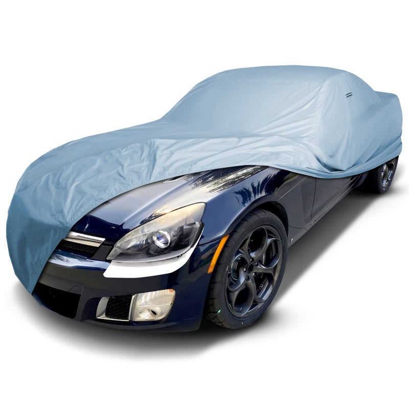 iCarCover Custom Car Cover for 2007-2011 Saturn Sky, Waterproof All-Weather Rain Snow UV Sun Protector Full Exterior Indoor Outdoor Car Cover with Strap - Image 1